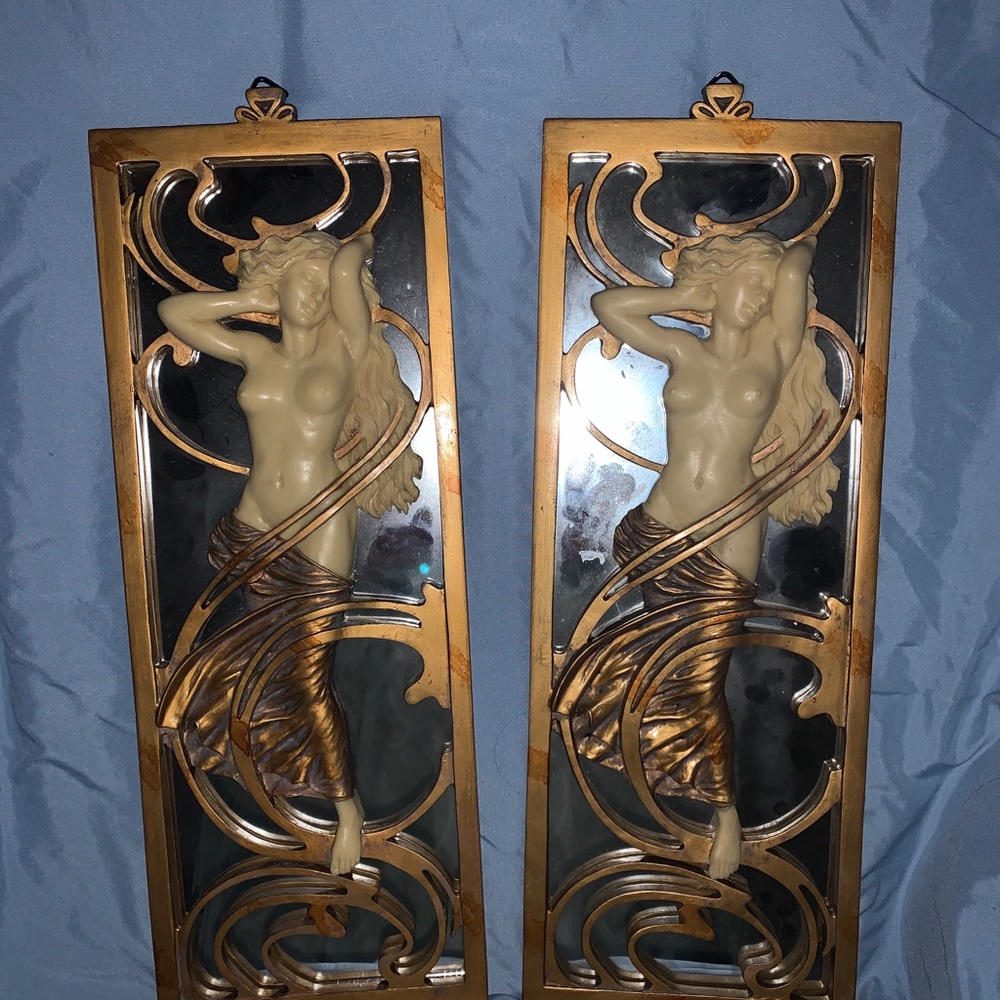 Art nouveau top land trading company wall mirrors